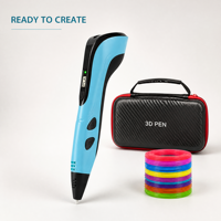 Stylo 3D en plastique PLA 50M, certifié CE FCC RoHS, rechargeable, outil de bricolage pour enfants, apprentissage STEM, projets scolaires
