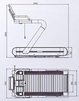 Rongle - Caminadora Curva de Grado Comercial, Resistente, con Motor AC, Caminadora Eléctrica 3 en 1