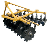 Herse à disques robuste montée sur tracteur avec moteur pour rizières et jardins potagers sur terres arides