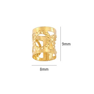 Cuentas de Pony de Metal coloridas al por mayor <span class=keywords><strong>para</strong></span> Niñas Africanas decoración de cabello colorida con <span class=keywords><strong>rastas</strong></span> y paquetes de cuentas con agujeros grandes - Product Image 6