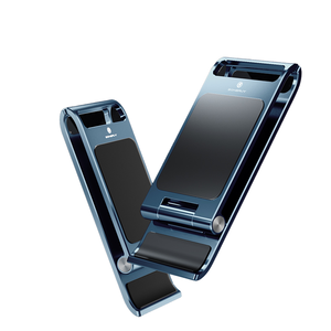 ขาตั้งพับได้แบบพกพาสำหรับโทรศัพท์มือถือและแท็บเล็ต ขาตั้งโต๊ะอะลูมิเนียมอัลลอยด์ปรับระดับได้สำหรับใช้ในบ้านและนอกบ้าน - Product Image 1