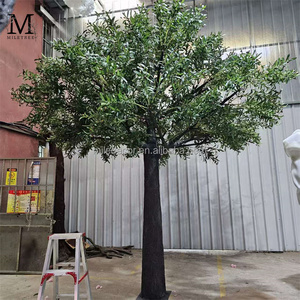 Árbol de <span class=keywords><strong>Olivo</strong></span> Artificial Verde Personalizado MILE, Simulación de Árbol Alto de Seda, Planta Artificial Grande para Decoración de Eventos en Hoteles - Product Image 1