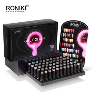 RONIKI, el más nuevo esmalte de <span class=keywords><strong>uñas</strong></span> de Gel acrílico, manicura de aprendizaje, Gel UV, OEM, conjunto completo de 60 colores, juego de esmalte de <span class=keywords><strong>uñas</strong></span> de Gel de etiqueta privada - Product Image 2