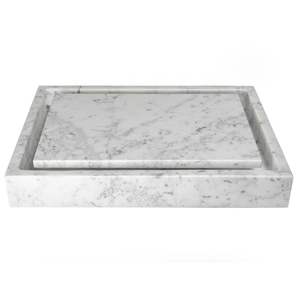 Customized White Marble Bathroom <b>Vanity</b> <b>Table</b> Top Countertop Basin - Product Image 1