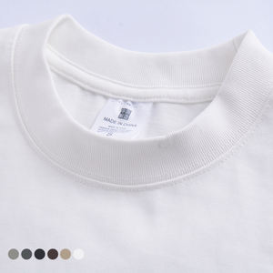 T-shirt oversize en coton 100% de haute qualité pour homme, luxe, personnalisé, lourd, col montant, t-shirt oversize lourd - Product Image 4