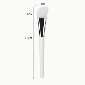 Brocha de silicona personalizada al por mayor para mascarillas, herramienta cosmética de belleza para mezclar base de maquillaje, mango de nailon y plástico para rostro - Product Image 2