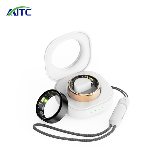 2025 Hot Selling Compatible Smart Ring OEM App Control Health Monitoring Heart Rate Sleep Tracker Magnetic Charging Stainless