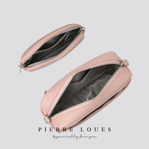 Bolso bandolera para mujer Pierre Loues 24x8x17 cm, gran capacidad, minimalista, con correa tejida ajustable. - Product Image 2