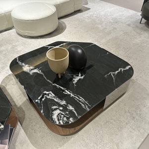 Italiano minimalista moderna collezione in legno Multi-funzionale in marmo tavolino per la casa soggiorno <span class=keywords><strong>mobili</strong></span> - Product Image 5