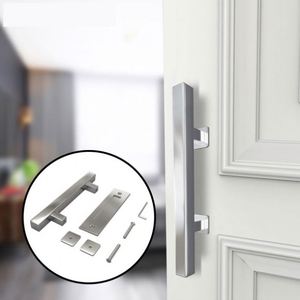 Poignée de porte coulissante longue en acier au carbone noir WEKIS, style moderne, pour entrepôt et atelier - Product Image 2