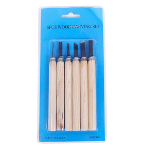 Juego de cuchillos de tallado, Mini cinceles con mango de madera, herramienta de corte práctica - Product Image 3