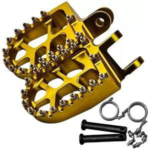 พักเท้ามอเตอร์ไซค์อะลูมิเนียม CNC พร้อมสตั๊ดสำหรับฮอนด้า XR250 - Product Image 1