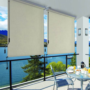 Vente en gros d'auvent vertical <span class=keywords><strong>latéral</strong></span> pour écran à rouleaux de patio personnalisé pare-soleil de balcon rail à fond tombant guides latéraux verticaux <span class=keywords><strong>store</strong></span> à rouleaux - Product Image 2