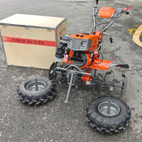 Motoculteur avec Boîte de Vitesses Robuste Moteur 170F Équipement de Machine Agricole