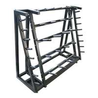 Haute qualité prix de gros Gym Fitness accessoires support de rangement Fitness barre d'haltères support 30 ensembles usage Commercial
