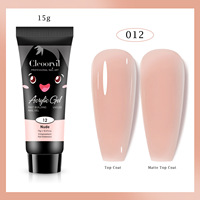Gel UV Polyacrylique Solide pour Extension d'Ongles 15ml 12 Couleurs Non Toxique Certifié CE & MSDS Vente en Gros Style Nude