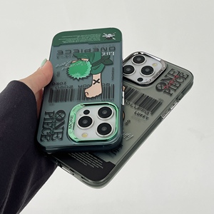 Nuova Custodia per Telefono con Stampa UV in TPU PC Resistente, Tema <span class=keywords><strong>Anime</strong></span> One Piece Luffy Zoro, Bianca e Nera per iPhone 17 Pro Max 16 13 - Product Image 6