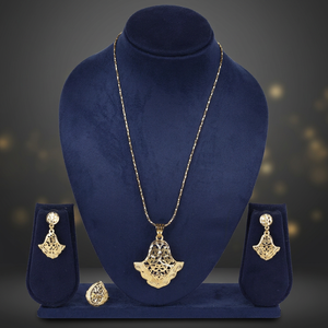Juego de Colgantes de Latón al por Mayor de 14K, 18K, 24K para Mujer, Conjunto de Joyería de Moda con Colgante, Joyería de Diseño Tradicional, Oro Joyería - Product Image 1