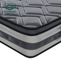 Matelas de lit de haute qualité en gros d'usine pour un sommeil réparateur, mobilier de chambre à coucher, matelas à ressorts ensachés et mousse à mémoire de forme