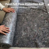 Feutre de peintre en polyester recyclé anti-rayures, tapis de protection de sol industriel pour la rénovation résidentielle et commerciale