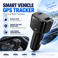 Traceur GPS intelligent 4G pour voiture TAG, localisation en temps réel via allume-cigare, lecture de l'itinéraire, faible consommation d'énergie