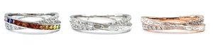 Bague de mariage en or blanc massif 18 carats avec diamant véritable taille brillant, sertie clos, tendance, vente en gros Hong Kong, pour fête et anniversaire KING - Product Image 4