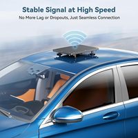 Kit de montage magnétique plat 2 en 1 Starlink Mini, construit avec une plaque de protection en PC haute résistance en alliage d'aluminium pour voiture