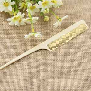 <strong>Customizable</strong> Logo Yellow Bone Tail <strong>Comb</strong> Plastic Rat Tail <strong>Comb</strong> Bulk Hair Styling <strong>Comb</strong> - Product Image 3