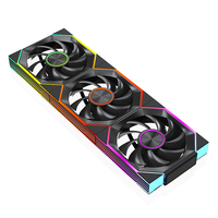Kit de refroidissement pour PC avec ventilateurs Infinity Mirror blancs 120 mm ARGB Sync, fabrication OEM, pour boîtier PC