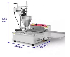 Hướng dẫn sử dụng tự động maquina de Para hacer donas gas thương mại Mini vòng Donut bóng donat Mochi Donut làm máy sản xuất Nồi chiên - Product Image 4