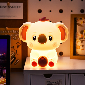 <span class=keywords><strong>Veilleuse</strong></span> <span class=keywords><strong>Koala</strong></span> Mignonne en Silicone LED Rechargeable, Lampe de Chevet pour Bébé, Chambre d'Enfant, Lumière de Sommeil pour Enfants - Product Image 4