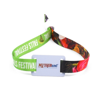 Bracelet de festival RFID NFC 13.56MHz avec logo personnalisé pour paiement sans espèces