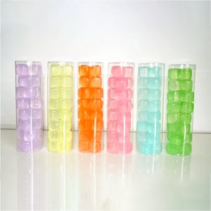 Khối đá viên nhựa hình vuông nhiều kích cỡ, nhiều màu sắc, không chứa BPA, có thể tái sử dụng, bán chạy, phụ kiện quầy bar, thân thiện với môi trường - Product Image 3