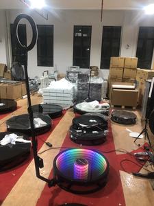 Câmera de vídeo com luzes led de 360 graus, gabinete de cabine para fotos, evento de festa