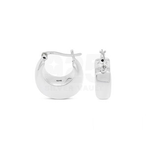Outstanding Quality Plain <b>Weighted</b> Bottom U-Shape <b>Hoop</b> Diameter 5.5mm Silver 925 Jewelry Earrings - Product Image 1
