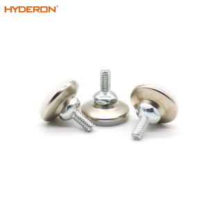 Hyderon Adjustable Feet Zinc Alloy Hex Socket Plastic Base Furniture <b>Leveling</b> Feet - Product Image 2