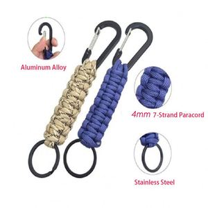 Mosquetón de Paracord con Clip de Aleación de Aluminio, Anillo en D, Colgador para Lanyard, Gancho para Cochecito, para Llaveros y Mochilas, Regalo Promocional - Product Image 3