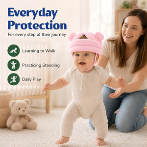 <span class=keywords><strong>Casque</strong></span> de sécurité léger et rembourré pour bébé, protection anti-<span class=keywords><strong>chute</strong></span>, sangle de menton réglable, pour l'apprentissage de la marche des tout-petits - Product Image 3