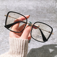 2029 mode surdimensionné carré lunettes Anti lumière bleue lunettes femmes lunettes cadre mode lunettes