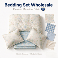 Ensemble de literie de luxe d'usine, couette en microfibre de haute qualité, prix compétitif, vente en gros, fournisseur en gros