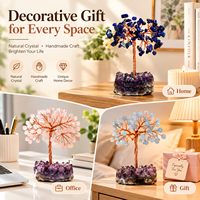 Bon prix, nouveaux ornements modernes, décoratifs, arbre en pierre naturelle de lapis-lazuli et citrine pour l'énergie positive