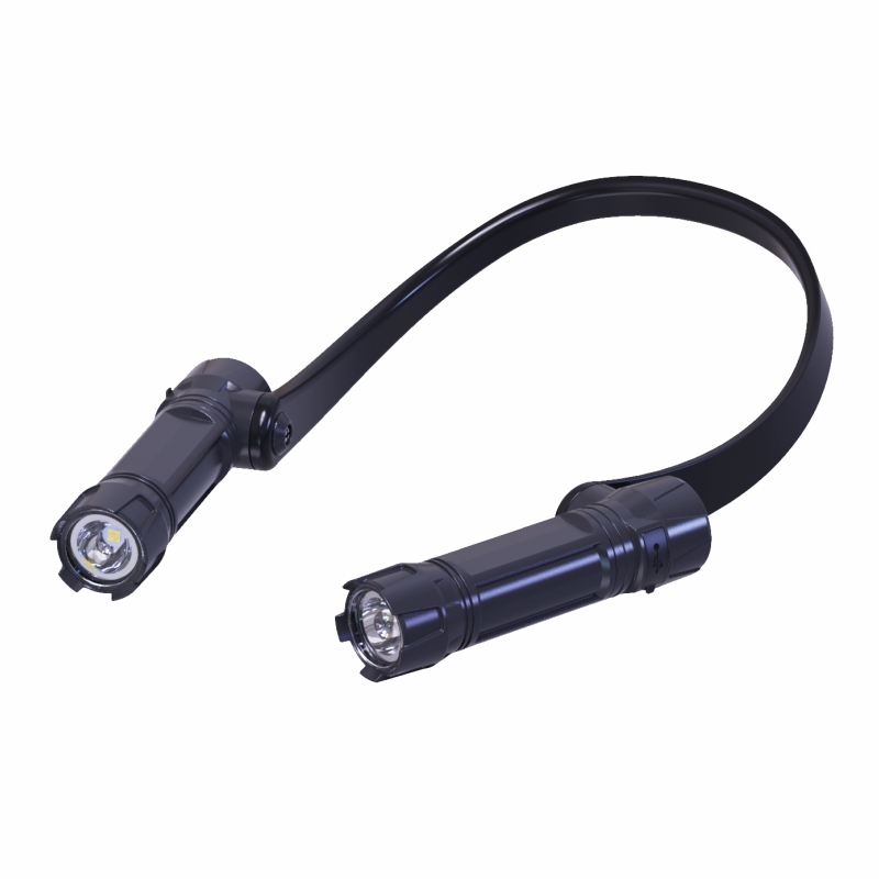 Portable Modern Design Adjustable ABS Body USB Rechargeable LED Neck Light Reading Lamp
