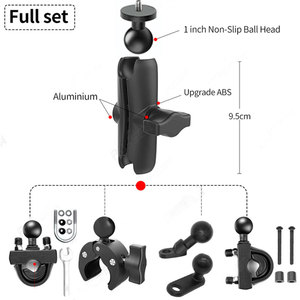 Adaptateur de boule de base angulaire pour <span class=keywords><strong>Go</strong></span> <span class=keywords><strong>Pro</strong></span> Support à dégagement rapide Montage à vis à 360 degrés Mini caméra Support de tête sphérique pour gopro pour Ram - Product Image 5