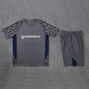 Uniformes de Fútbol de Verano, Conjunto de Entrenamiento de Manga Corta Estampado 25/26, Jersey Transpirable de Poliéster/Nailon de Secado Rápido - Product Image 5