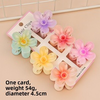 Vente en gros 6 pièces/ensemble pas cher cheveux griffe ensemble 4CM/4.5CM oeuf fleur pince à cheveux nacré dégradé pinces à cheveux femmes mode chapeaux