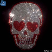 RTS Spu Basketball Glass Rhinestone  Hot Fix Transfer for Garment & Shoes with Flatback Square Motif Crystals
