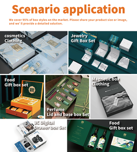 Fábrica al por mayor de lujo personalizado <span class=keywords><strong>2</strong></span> piezas tapa extraíble y Base con cuello joyería embalaje de cartón Cajas de Regalo de papel blanco - Product Image 6