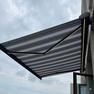 Auvents à bras incurvé rétractables en alliage d'aluminium pour l'extérieur Balcon pliant télescopique Façade de cour pour la protection contre la pluie - Product Image 3