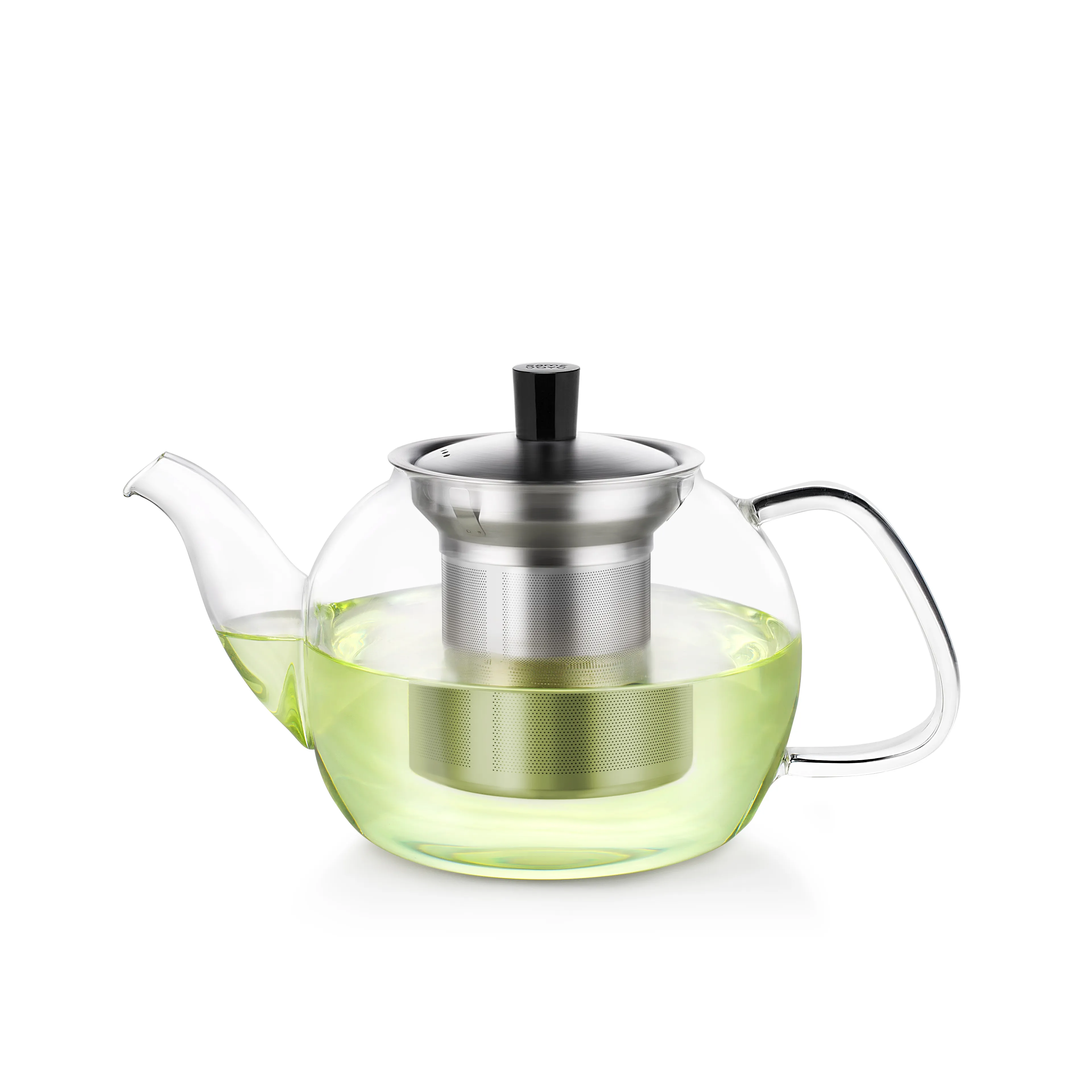 30oz/900ml Drinkware Classic Kettle Boil Blooming Tea Pot Sets Maker Clear Glass Teapot With Stainless Steel Lid And Infuser