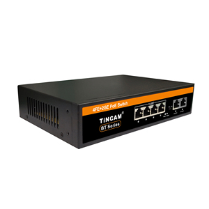 <span class=keywords><strong>Switch</strong></span> POE TiNCAM a 4 Porte <span class=keywords><strong>10</strong></span>/100Mbps con 2 Porte <span class=keywords><strong>Gigabit</strong></span> Uplink, Modalità Extend, VLAN IEEE 802.3 AF/AT/BT <span class=keywords><strong>Gigabit</strong></span> per Telecamere IP Dahua e NVR - Product Image 3